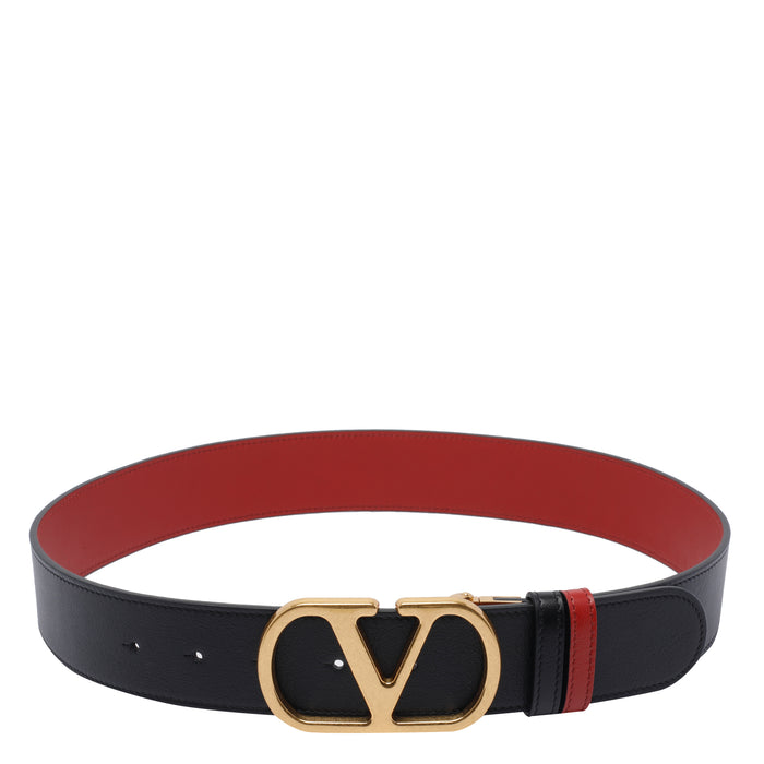 Valentino Garavani Belts Black Calf Leather