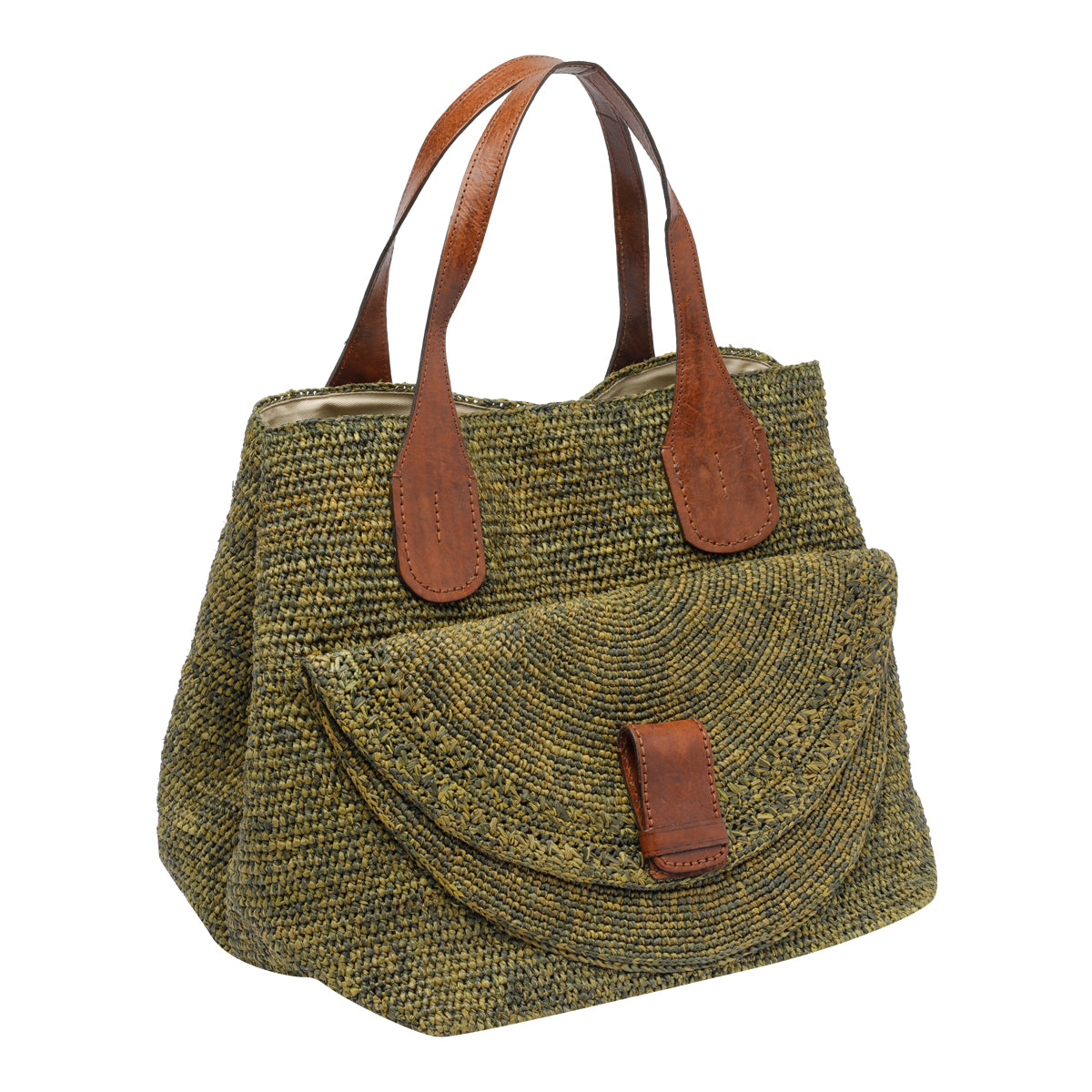 Ibeliv Bags Green Rafia