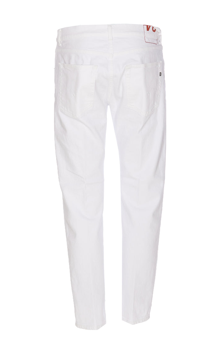Dondup Jeans White Cotton Elastane