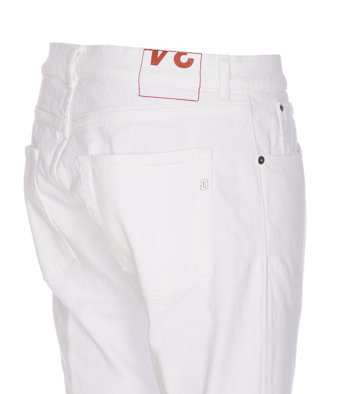 Dondup Jeans White Cotton Elastane
