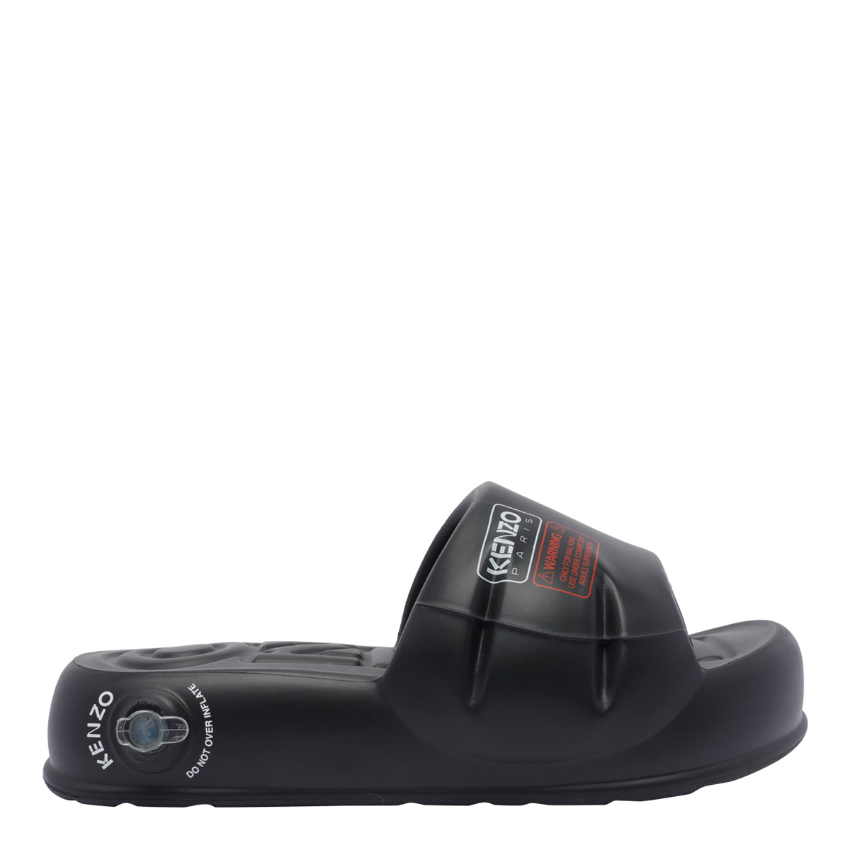 Kenzo Sandals Black Rubber/rubber Sole