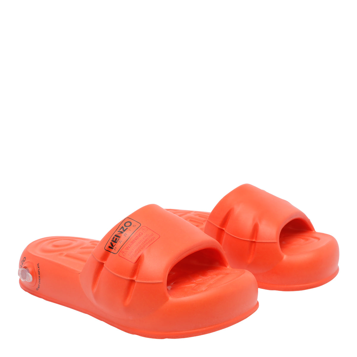 Kenzo Sandals Orange Rubber/rubber Sole