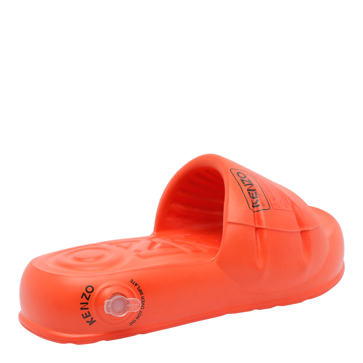 Kenzo Sandals Orange Rubber/rubber Sole