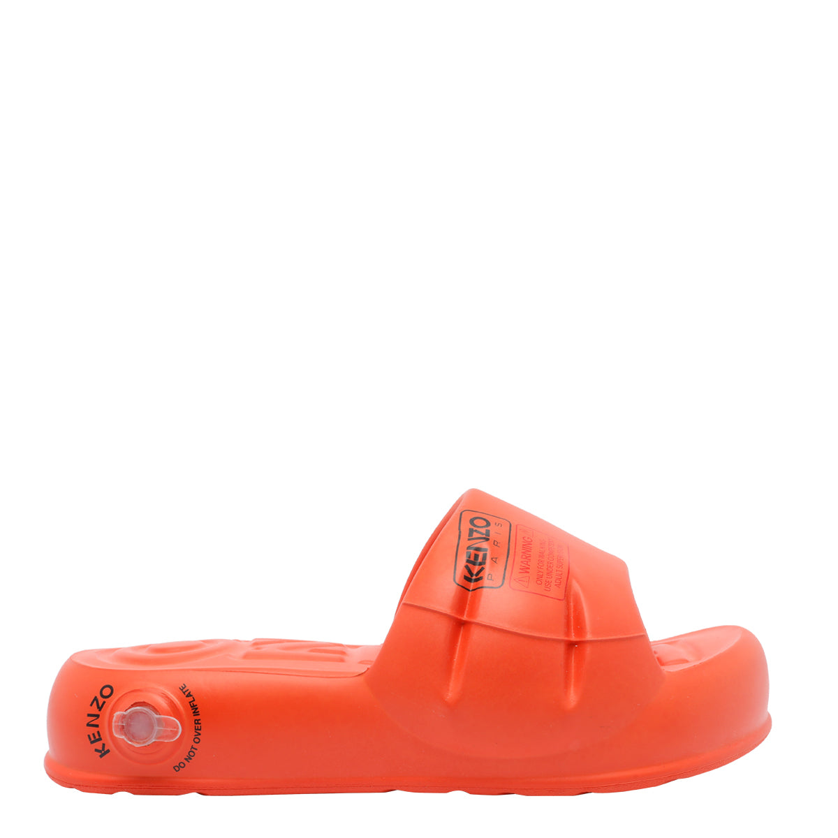 Kenzo Sandals Orange Rubber/rubber Sole