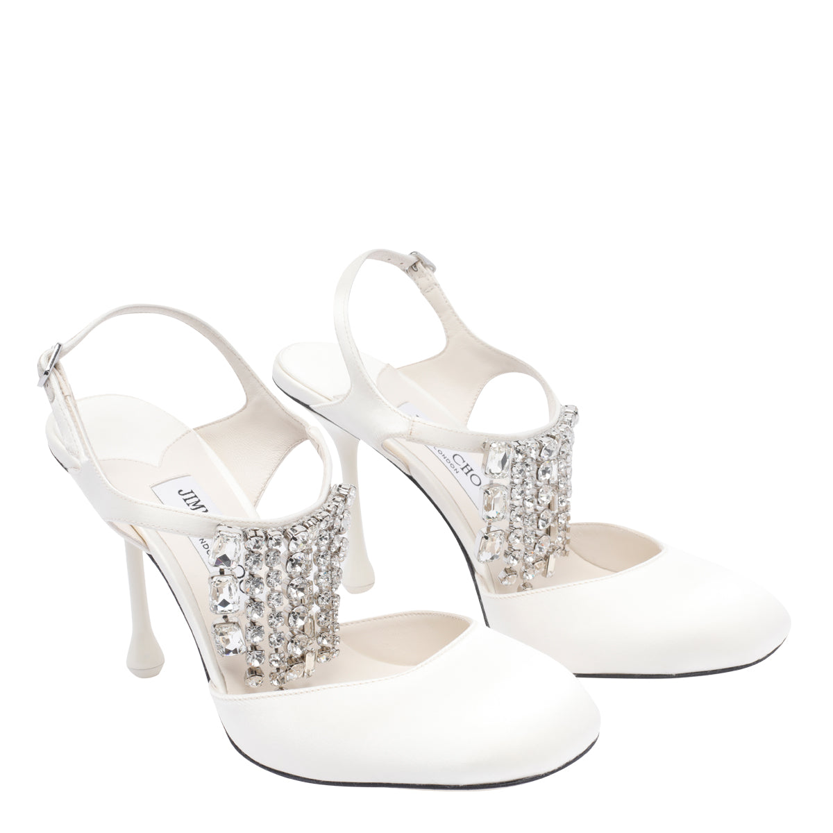Jimmy Choo With Heel White Fabric