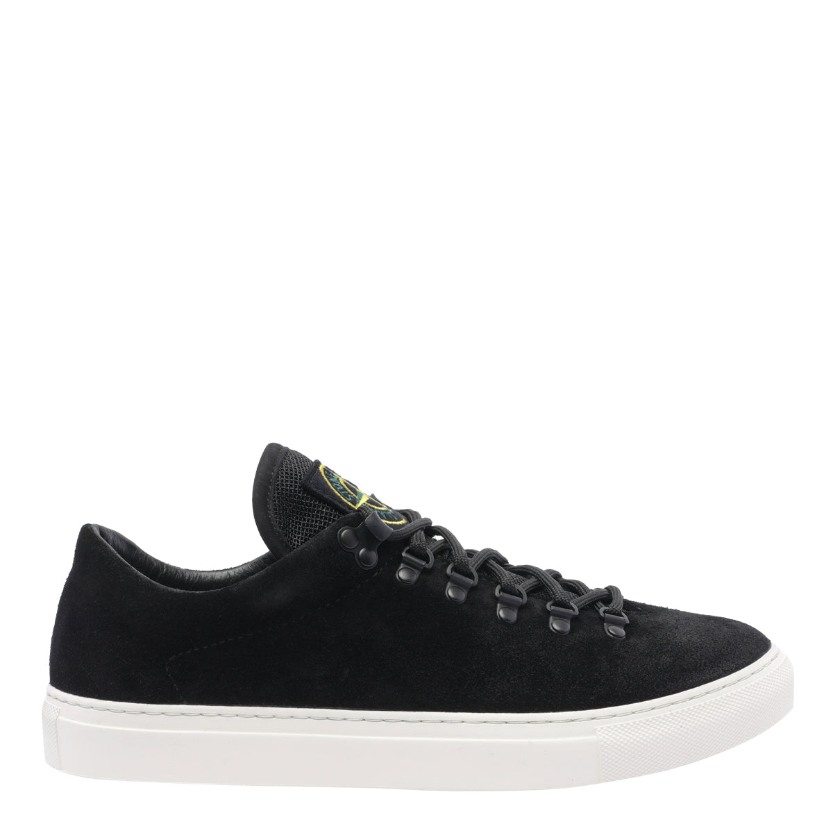 Stone Island Sneakers Black Suede Leather/rubber Sole