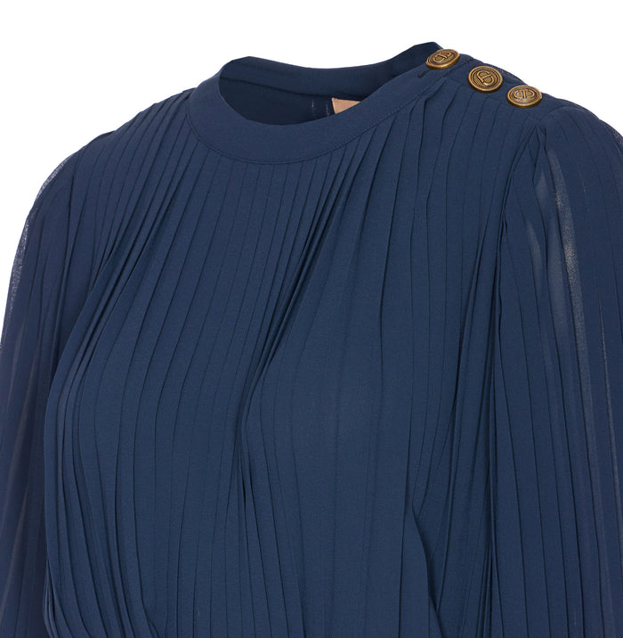 Twin-Set Dresses Blue Polyester