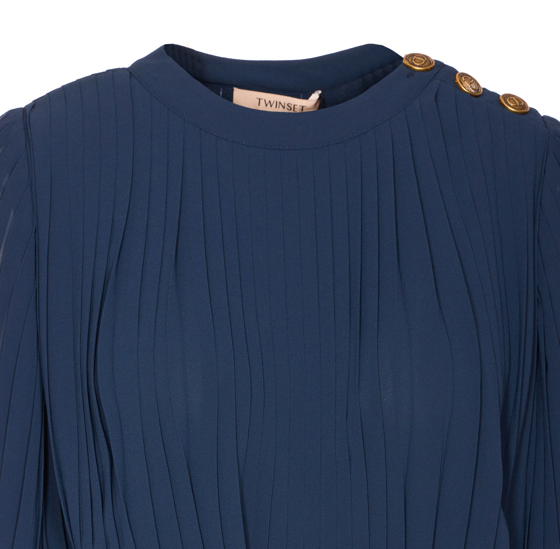 Twin-Set Dresses Blue Polyester