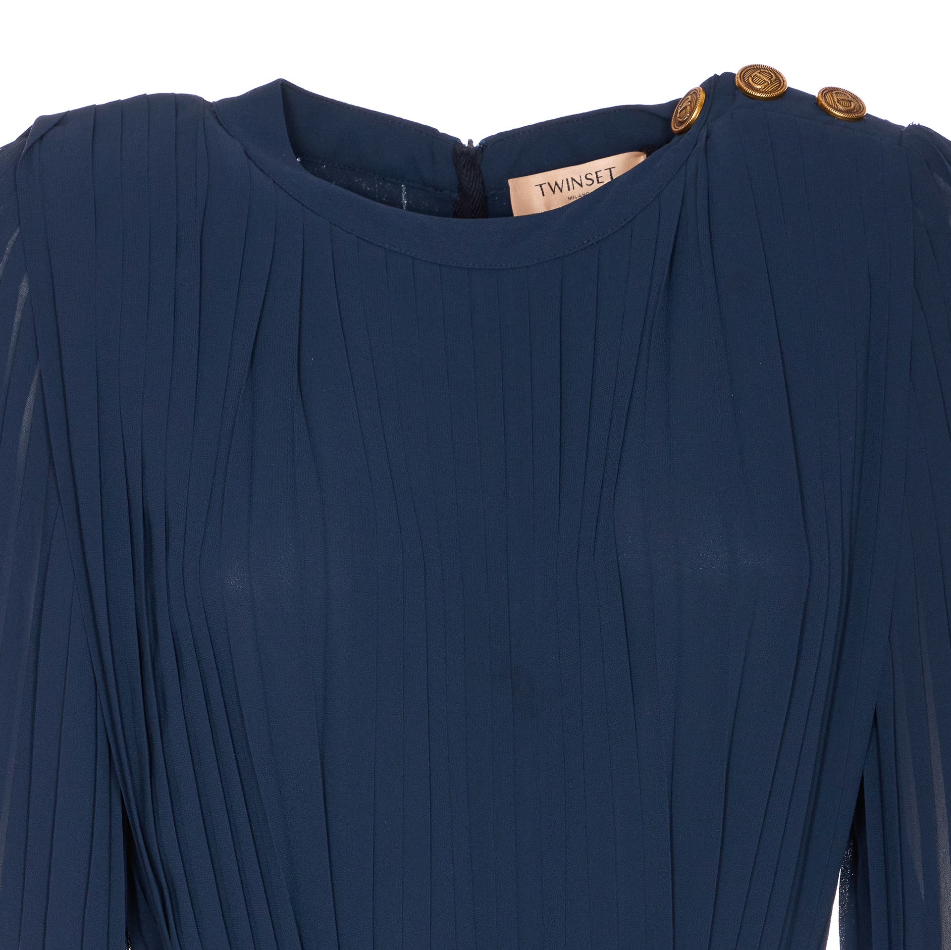 Twin-Set Dresses Blue Polyester