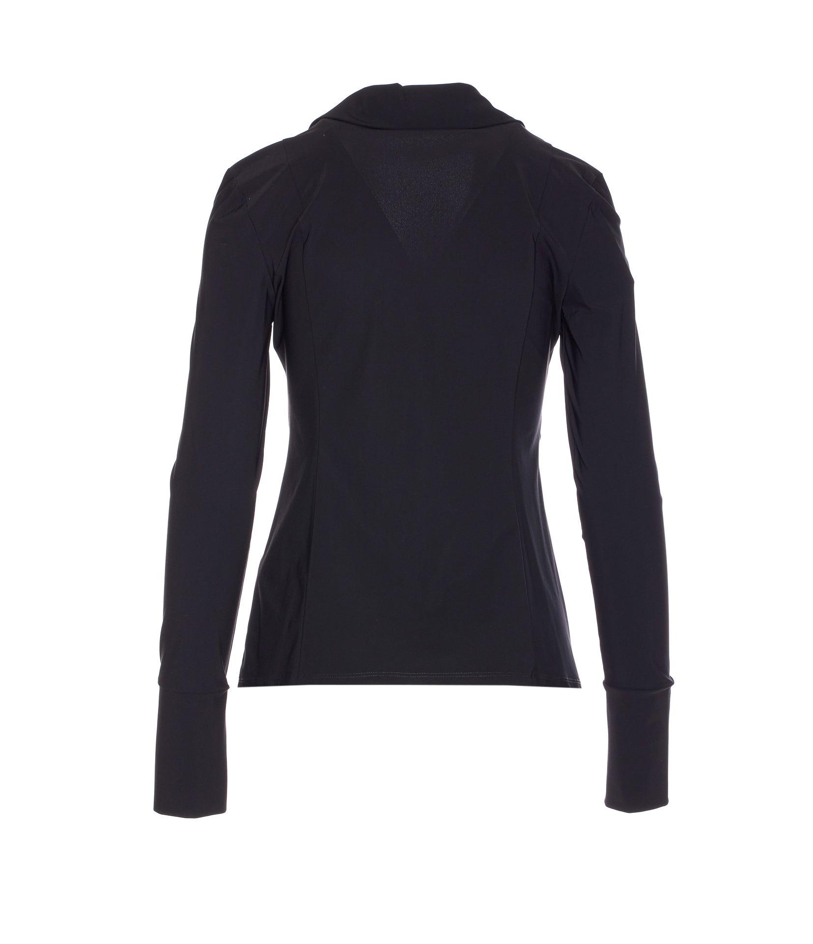 Patrizia Pepe Top Black Polyamide Elastane