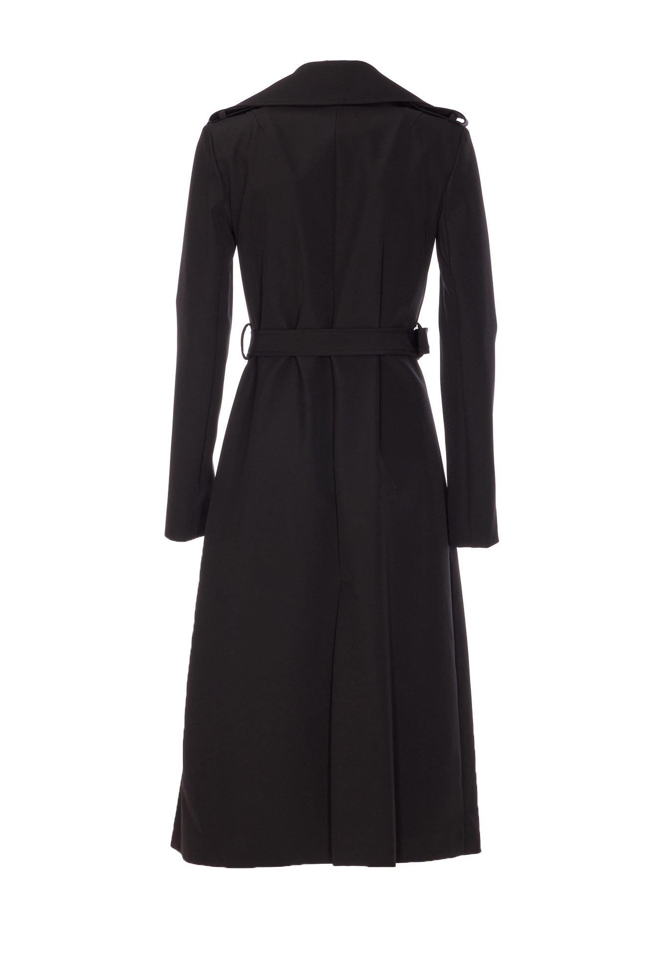 Patrizia Pepe Coats Black Polyamide Elastane