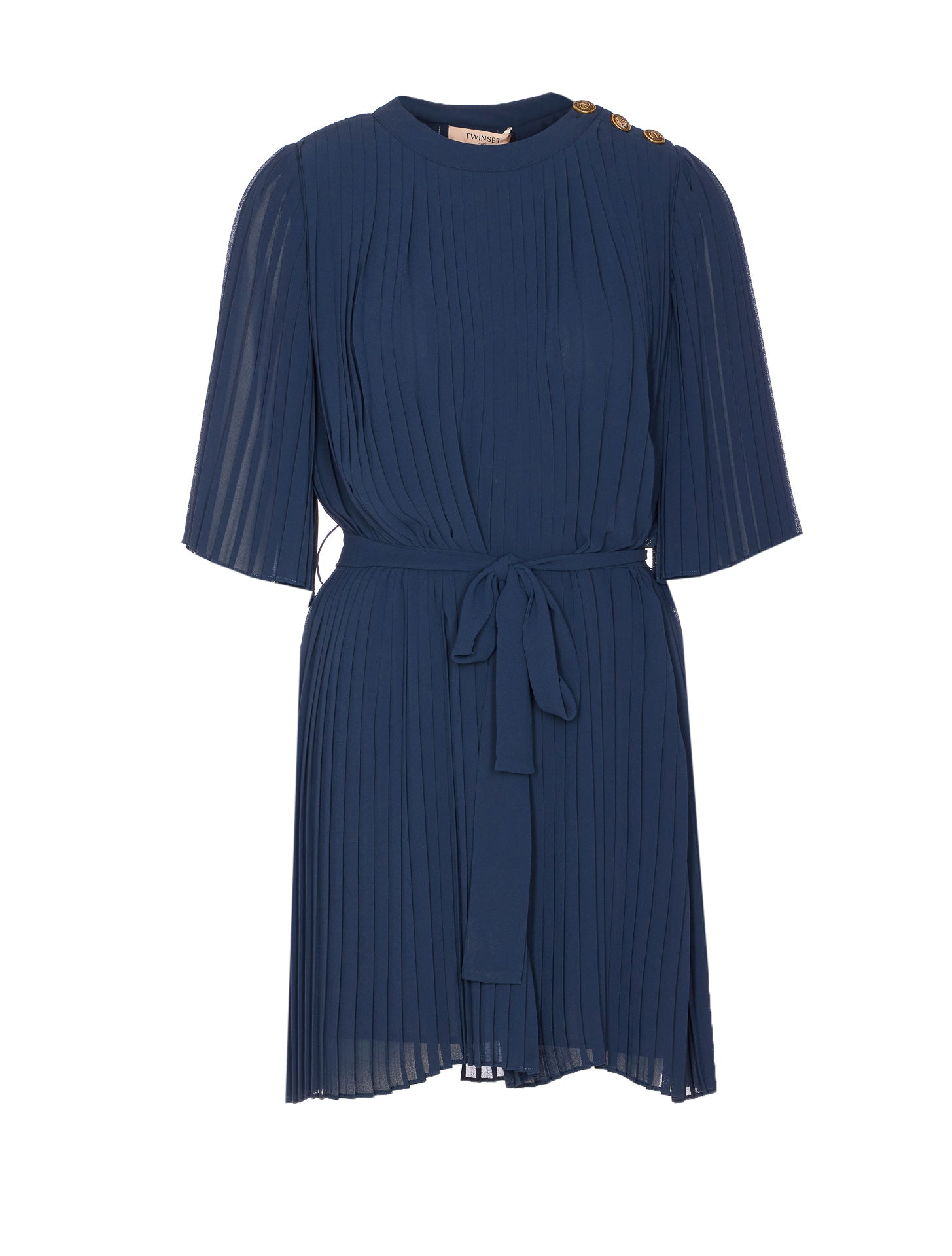 Twin-Set Dresses Blue Polyester