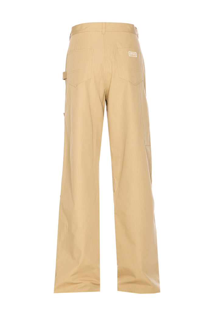 Kenzo Trousers Beige Cotton