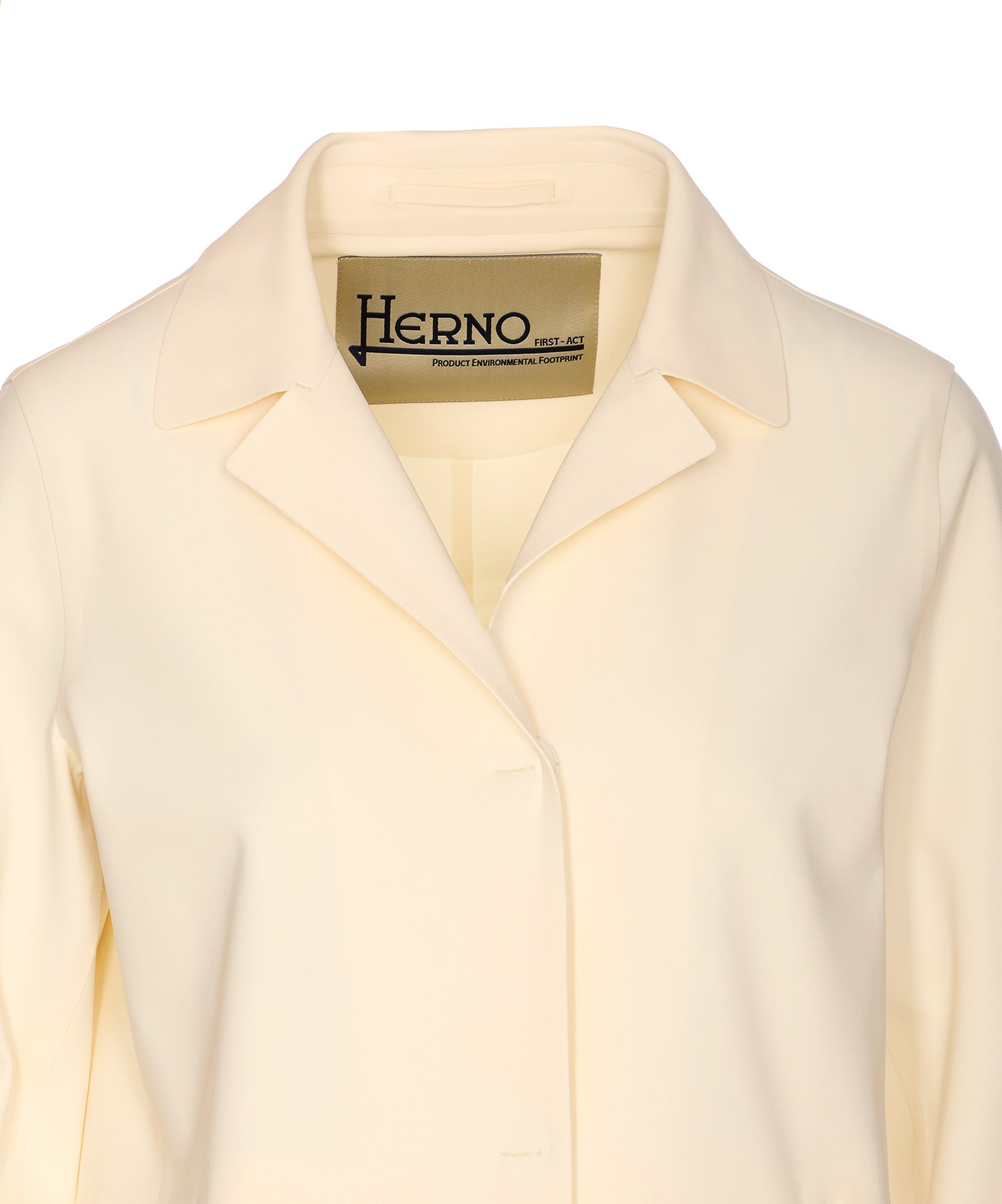 Herno Coats White Polyamide Elastane