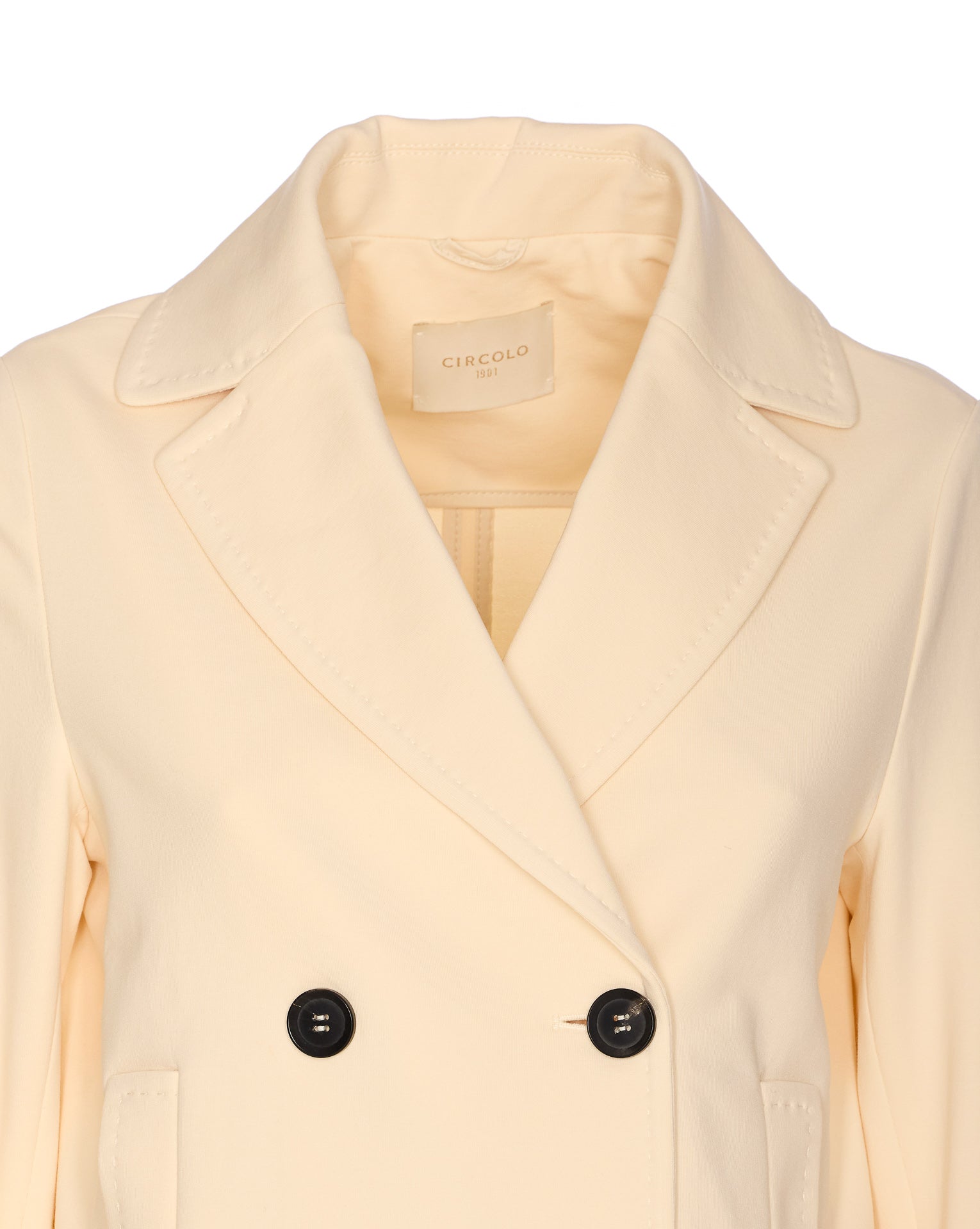 Circolo 1901 Jackets Beige Cotton Elastane