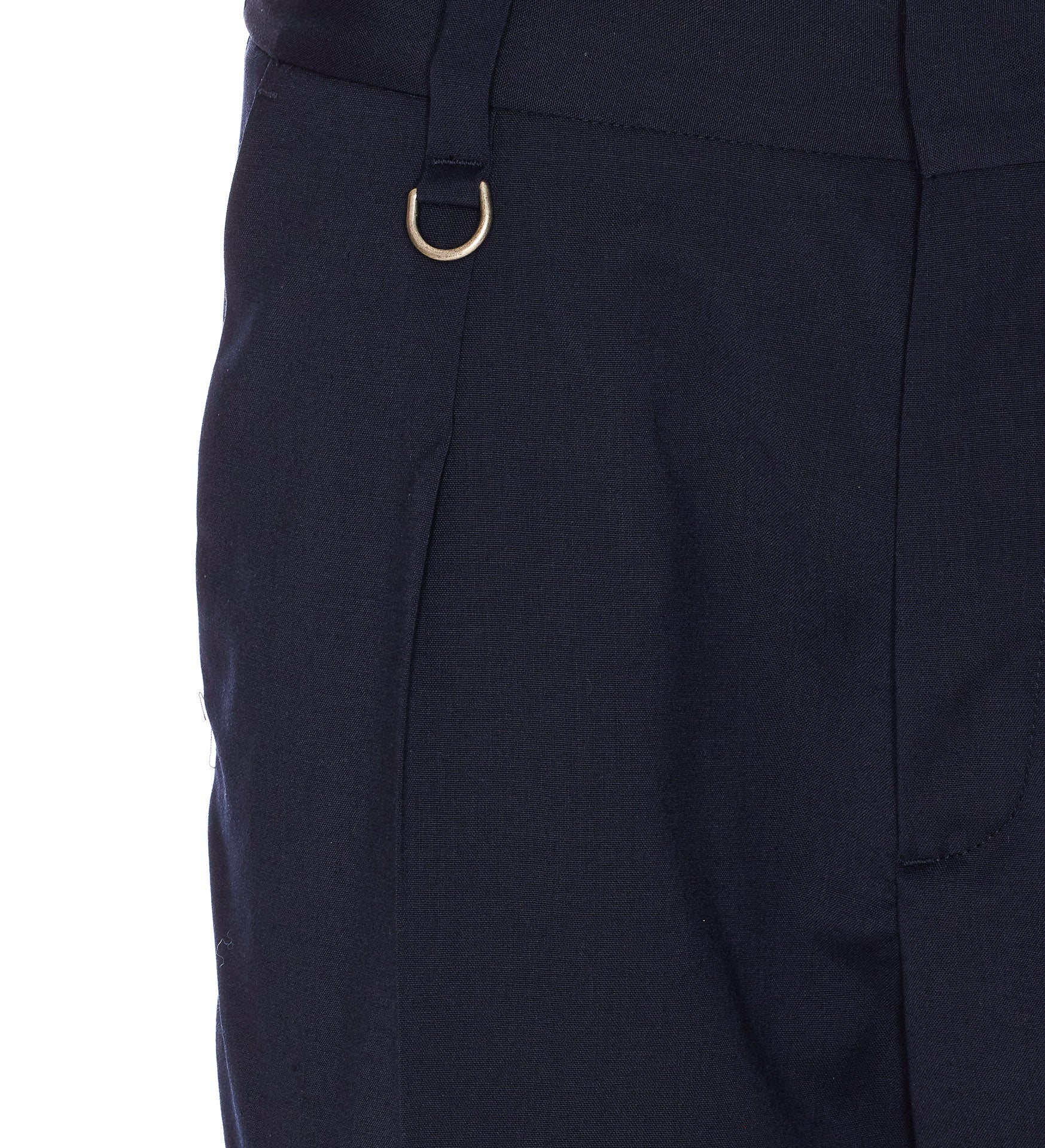 Paolo Pecora Trousers Blue Polyester Wool Elastane