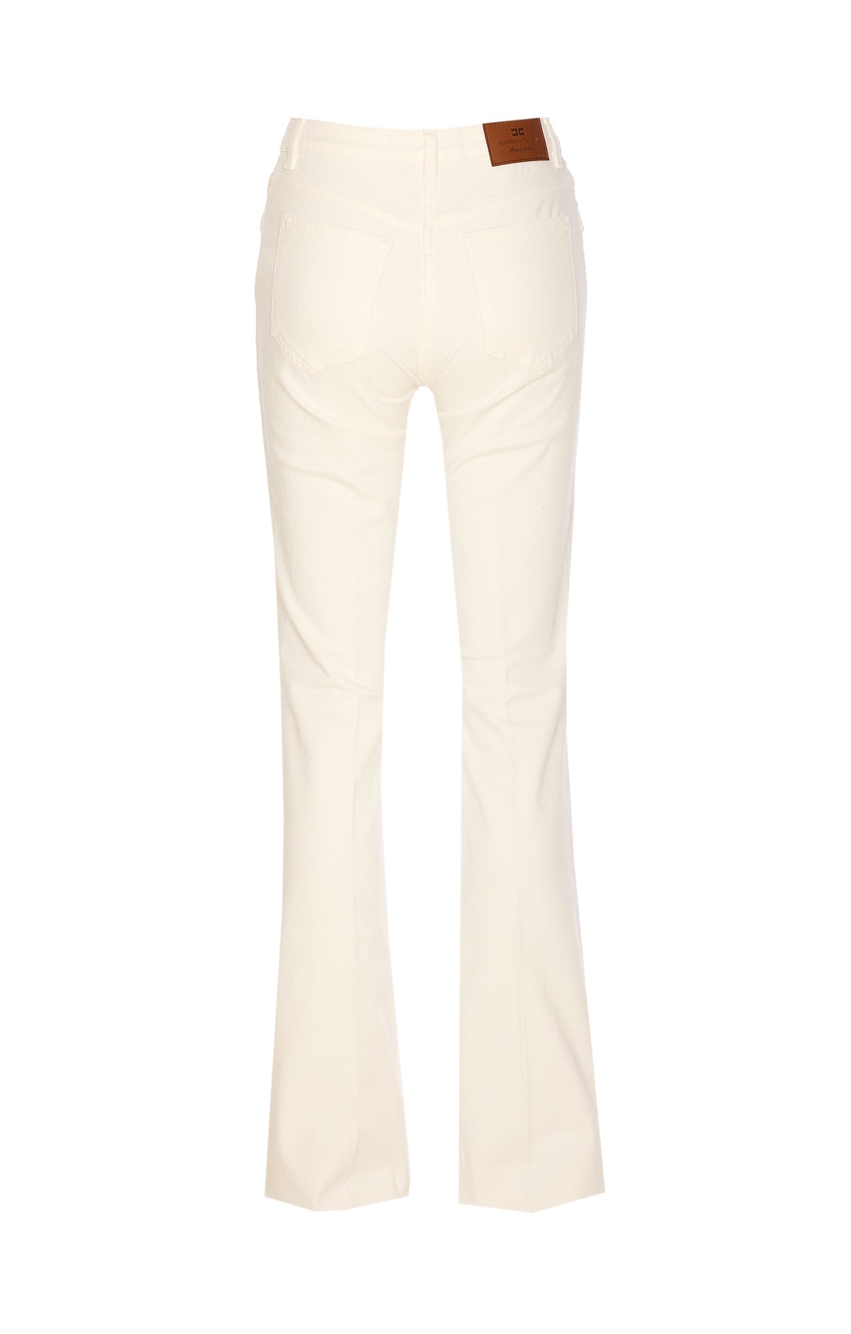 Elisabetta Franchi Jeans White Cotton Elastane