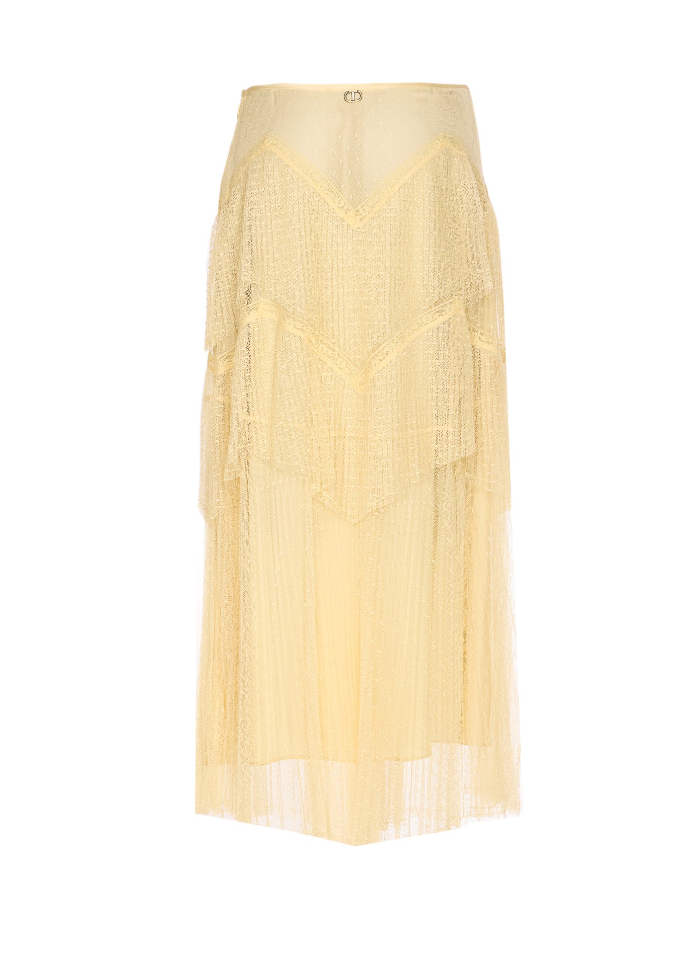 Twin-Set Skirts Yellow Polyester