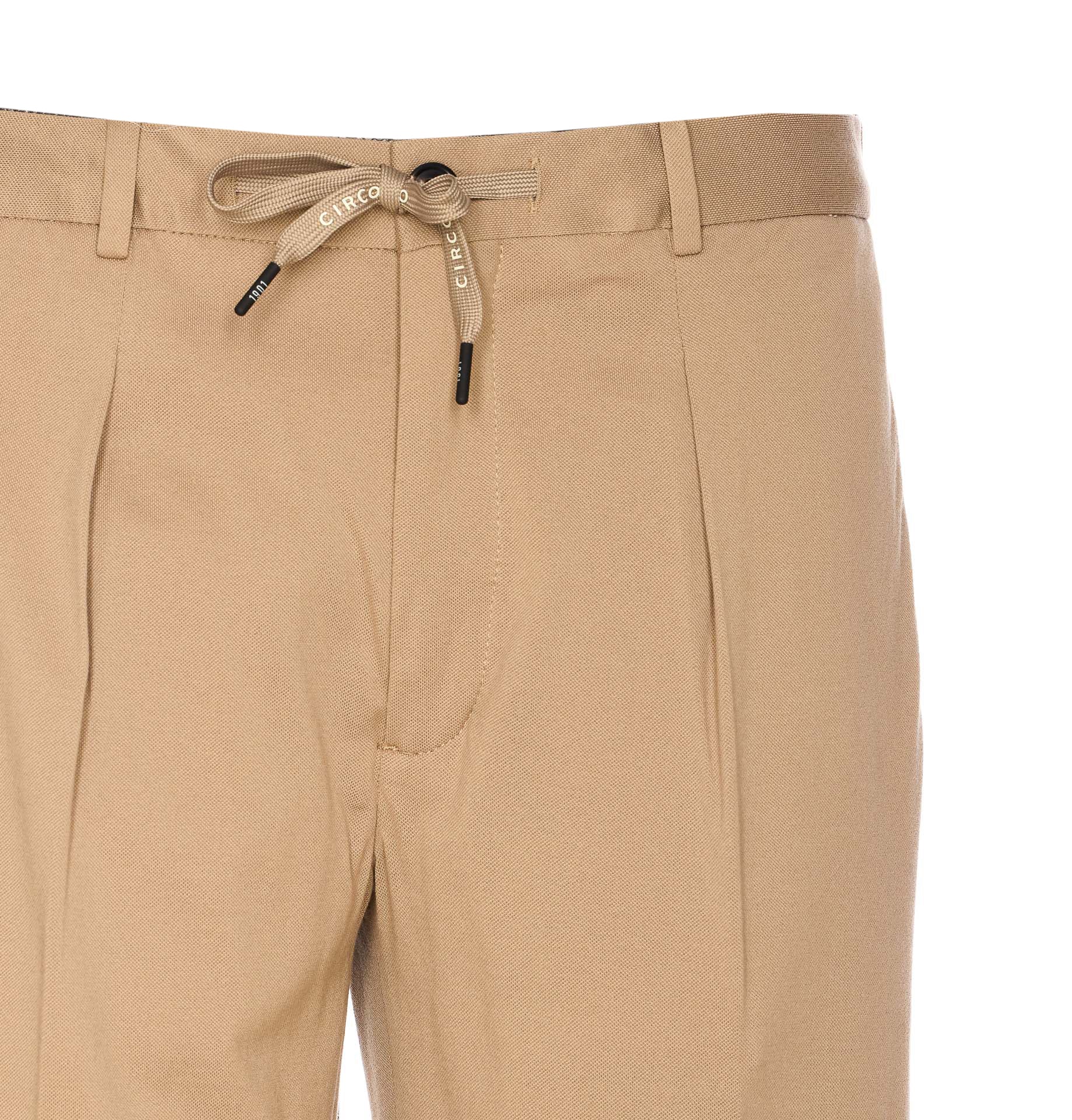 Circolo 1901 Trousers Beige Cotton Elastane