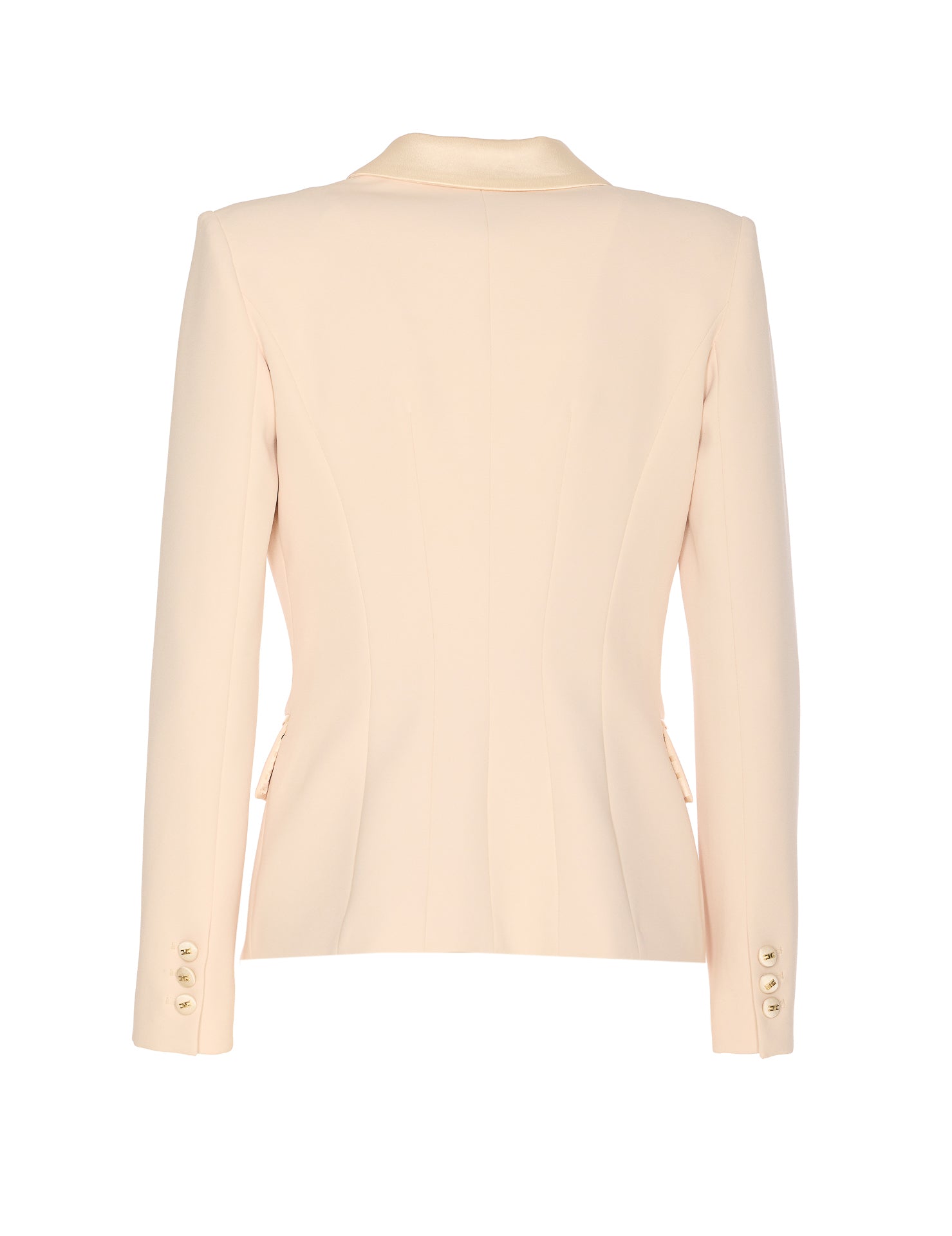 Elisabetta Franchi Jackets White Polyester Elastane