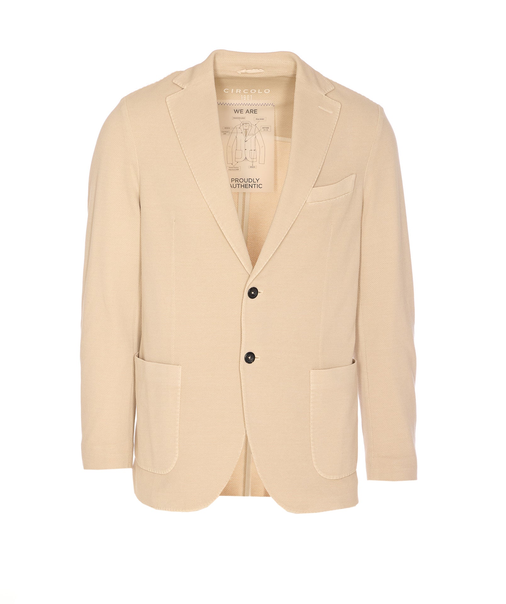 Circolo 1901 Jackets Beige Cotton Elastane