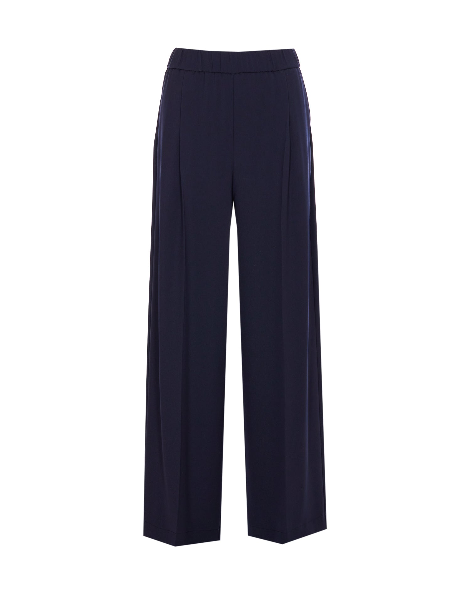 Patrizia Pepe Trousers Blue Polyester Elastane