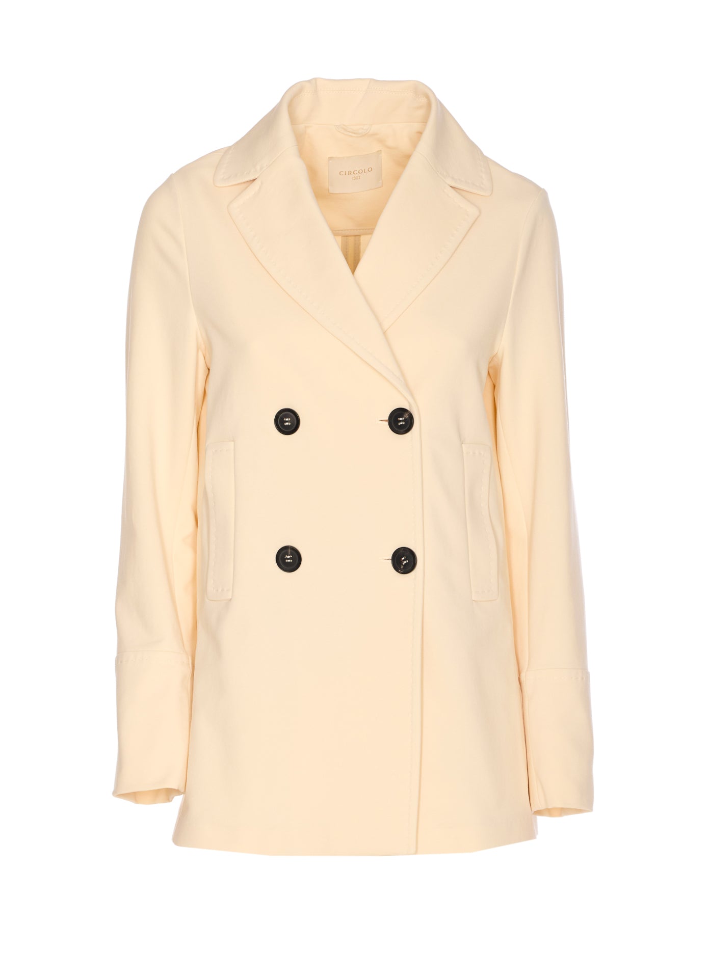 Circolo 1901 Jackets Beige Cotton Elastane