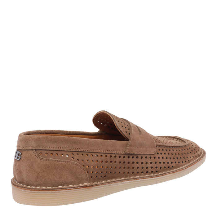 Dolce & Gabbana Flat Shoes Brown Calf Leather/rubber Sole