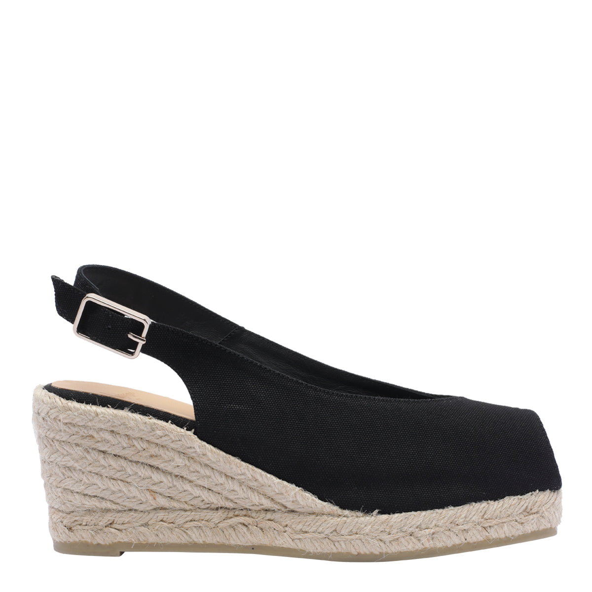 Castaner Sandals Black Fabric/rubber Sole
