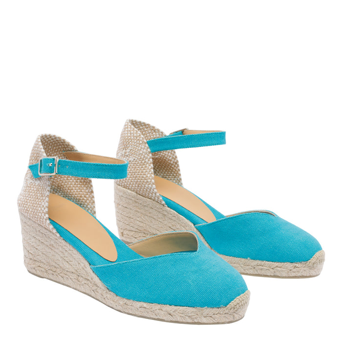Castaner Sandals Blue Fabric/rubber Sole