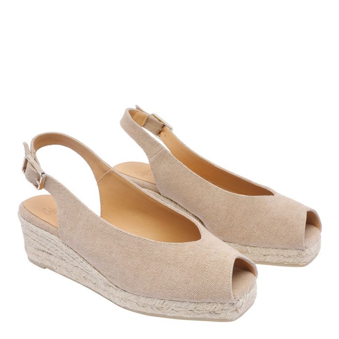 Castaner Sandals Beige Fabric/rubber Sole