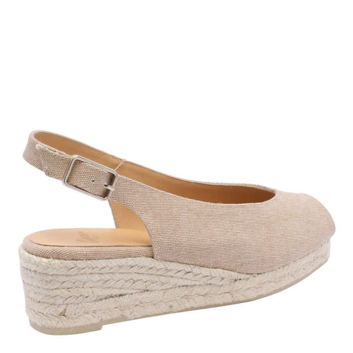 Castaner Sandals Beige Fabric/rubber Sole