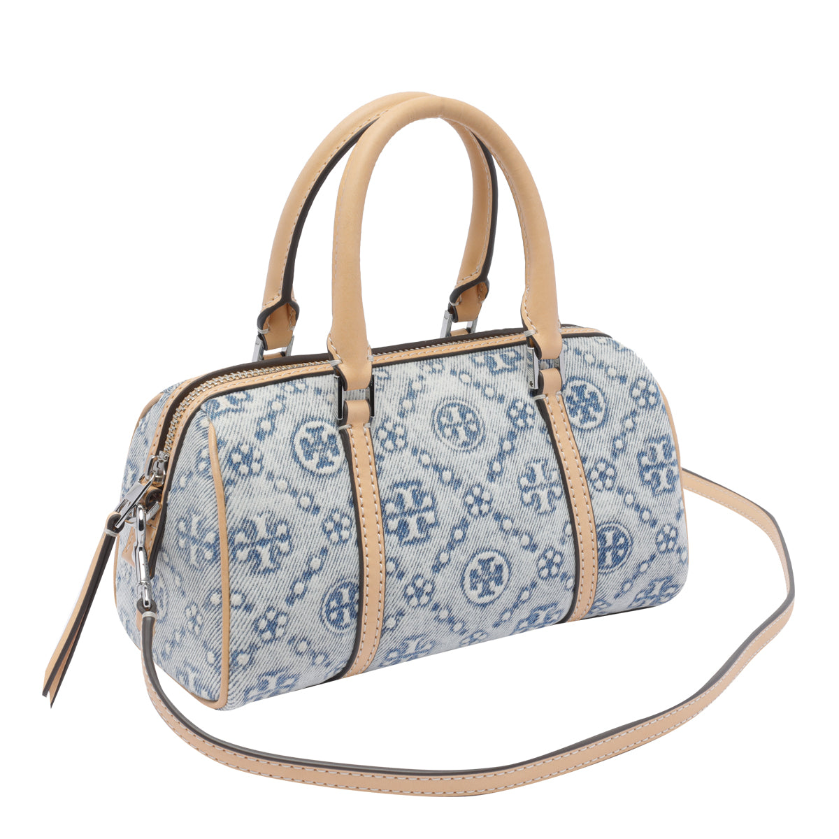 Tory Burch Bags Blue Fabric Calf Leather
