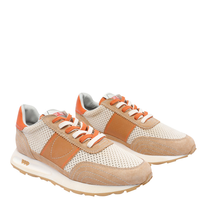 Philippe Model Sneakers Beige Leather And Suede