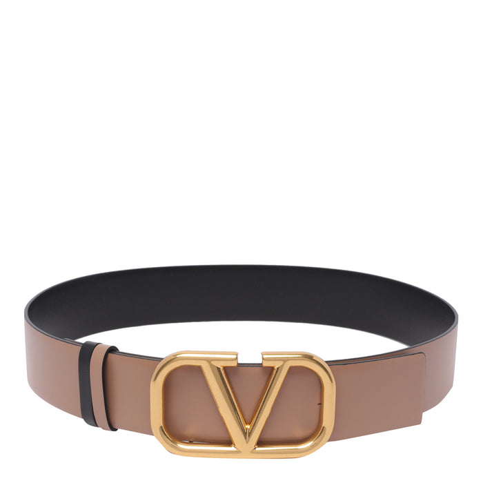 Valentino Garavani Belts Brown Calf Leather