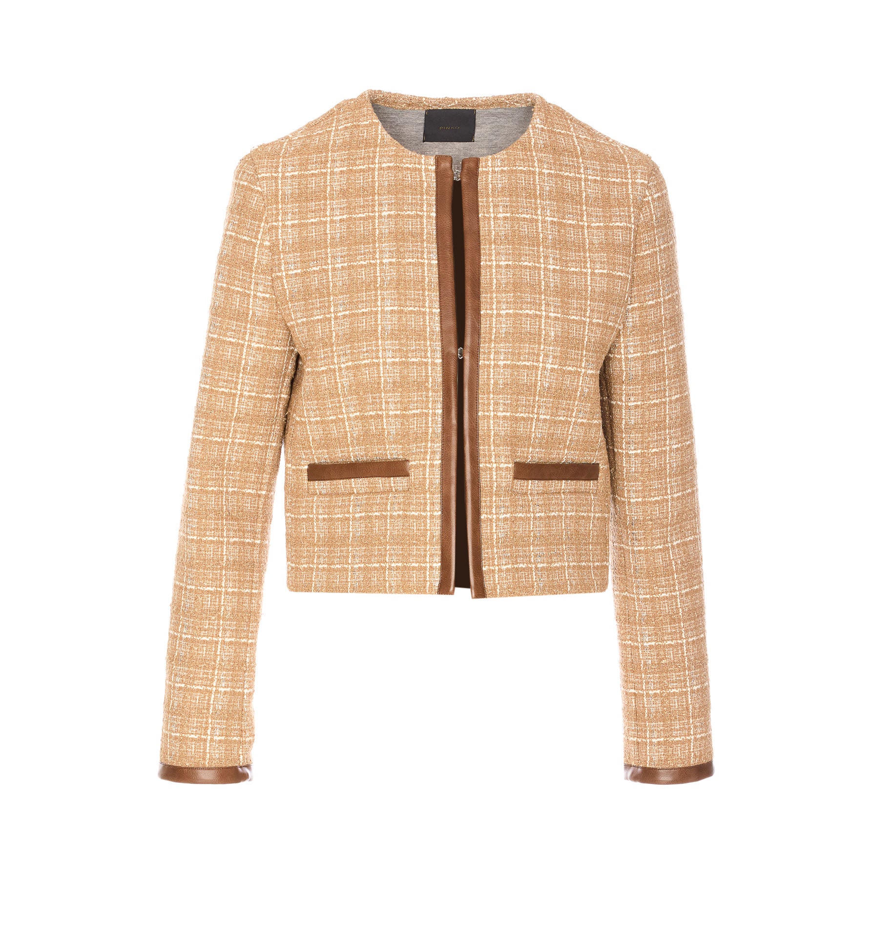 Pinko Jackets Beige Cotton