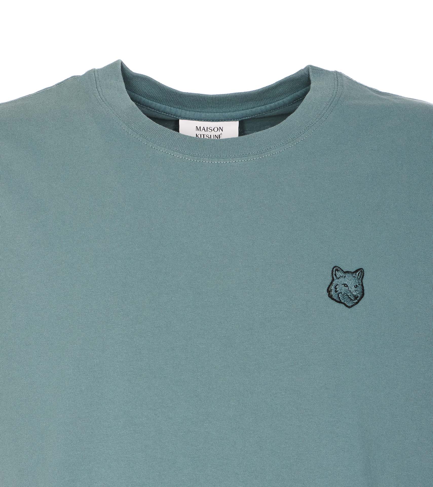 Maison Kitsune T-Shirts And Polos Blue Cotton