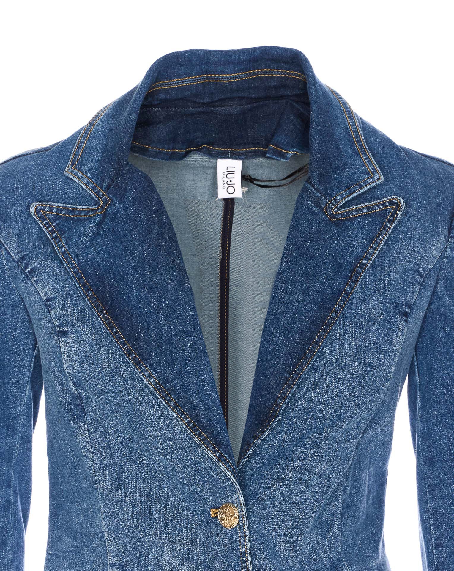 Liu Jo Jackets Blue Cotton