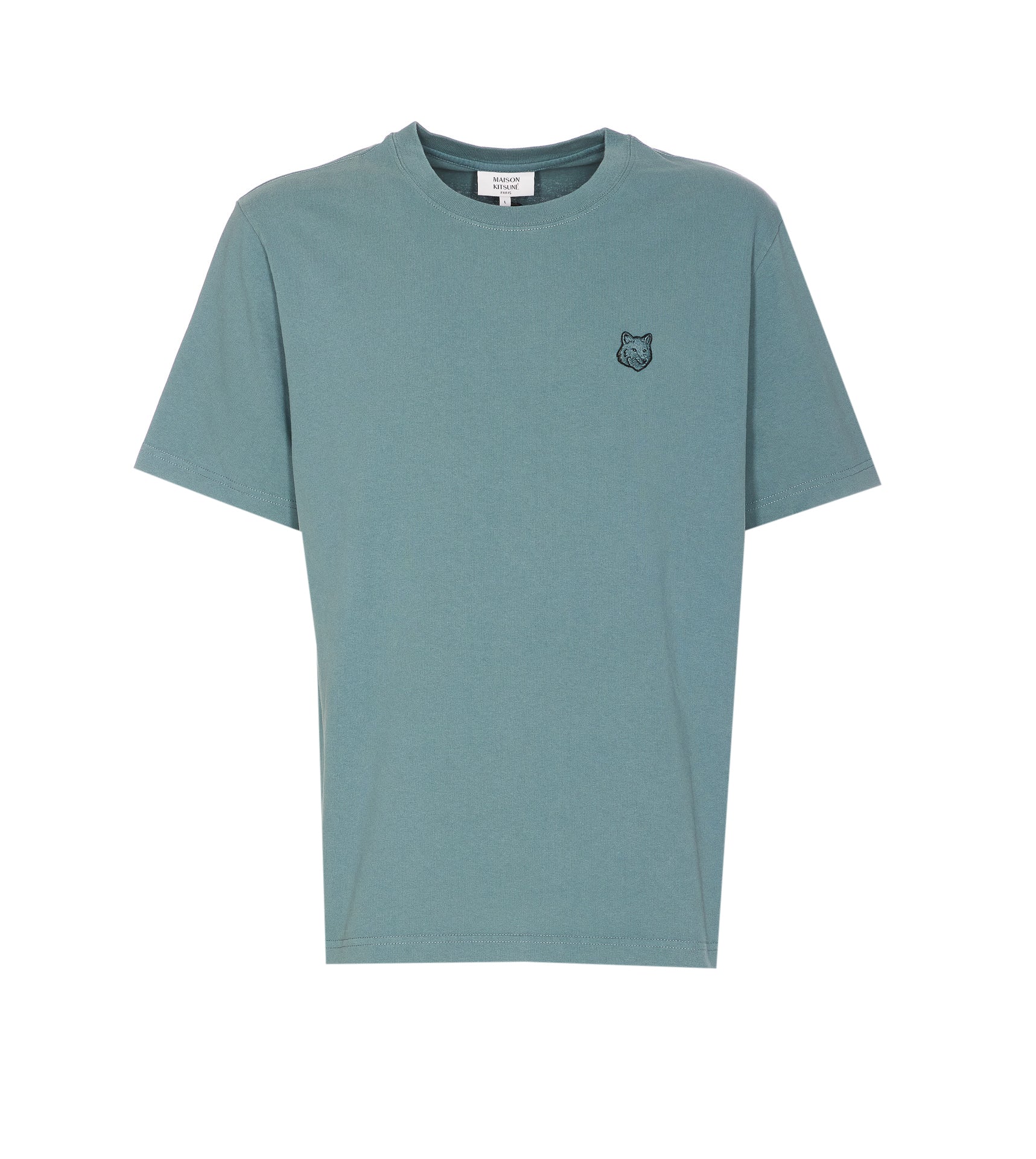 Maison Kitsune T-Shirts And Polos Blue Cotton