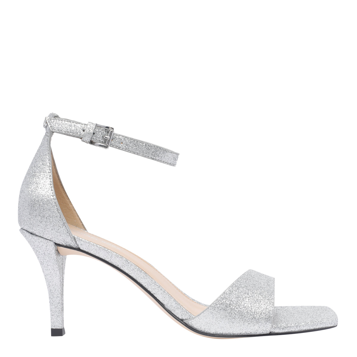 Michael Kors Sandals Silver Calf Leather/rubber Sole