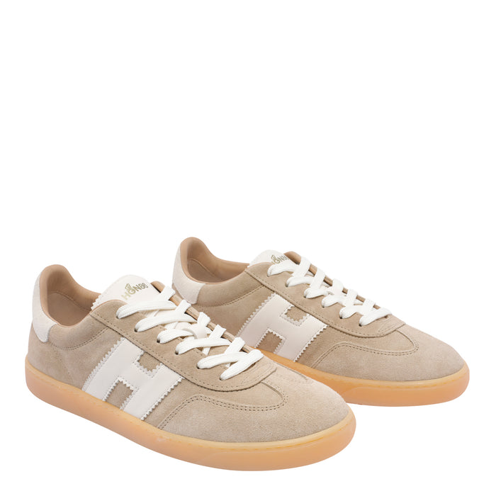 Hogan Sneakers Beige Suede Leather/rubber Sole