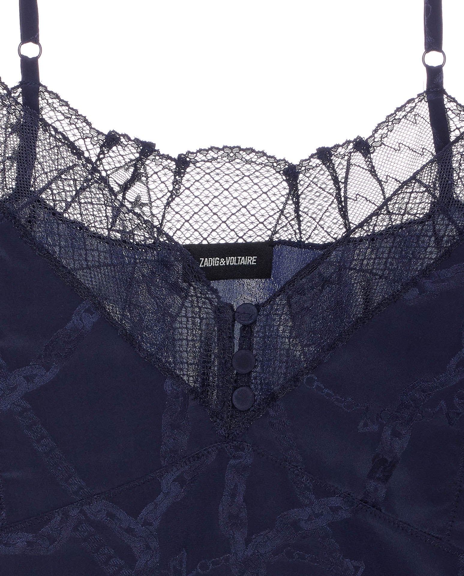 Zadig & Voltaire Top Blue Silk