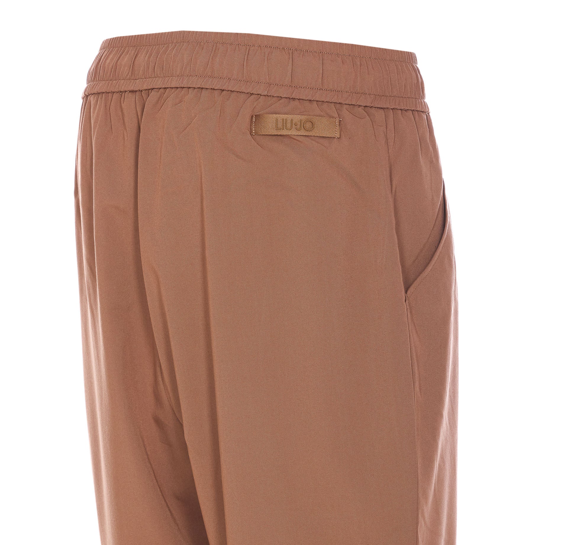 Liu Jo Trousers Brown Polyester