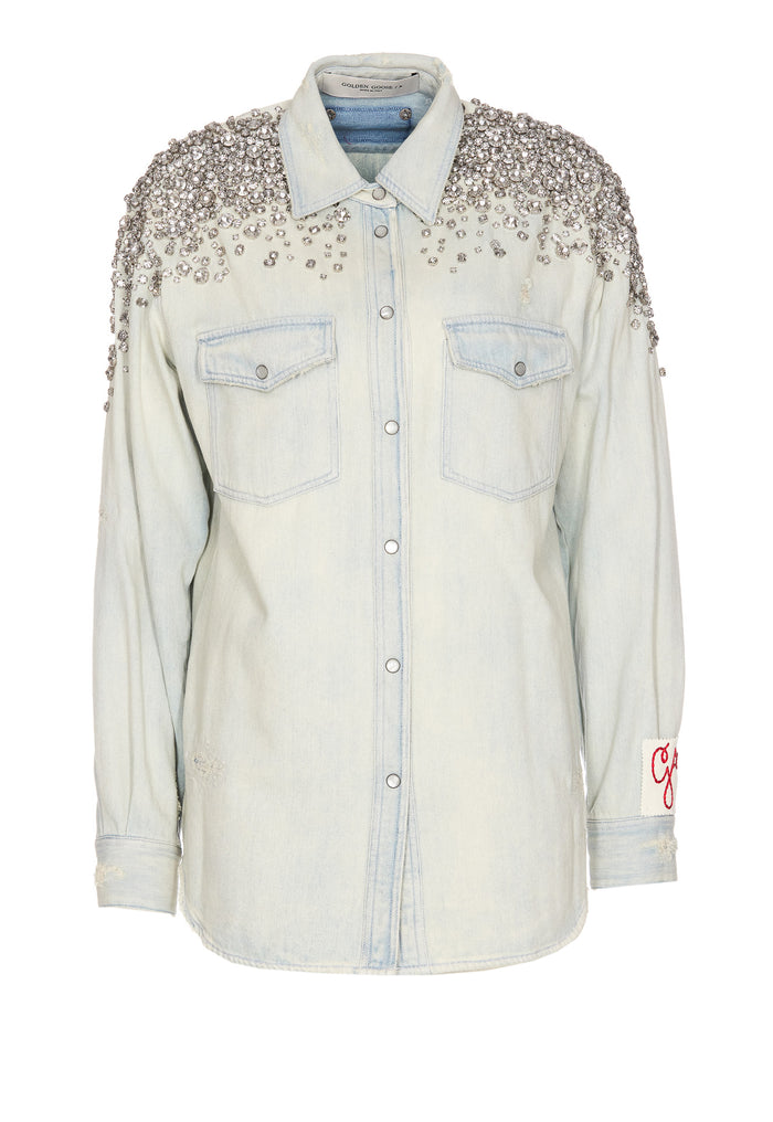 Golden Goose Shirts Blue Cotton