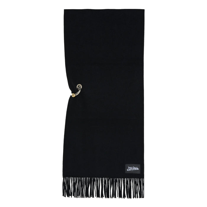 Jean Paul Gaultier Scarfs Black Virgin Wool