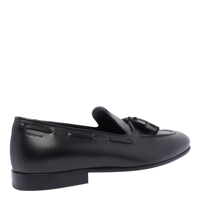 Stuart Weitzman Flat Shoes Black Calf Leather/leather Sole