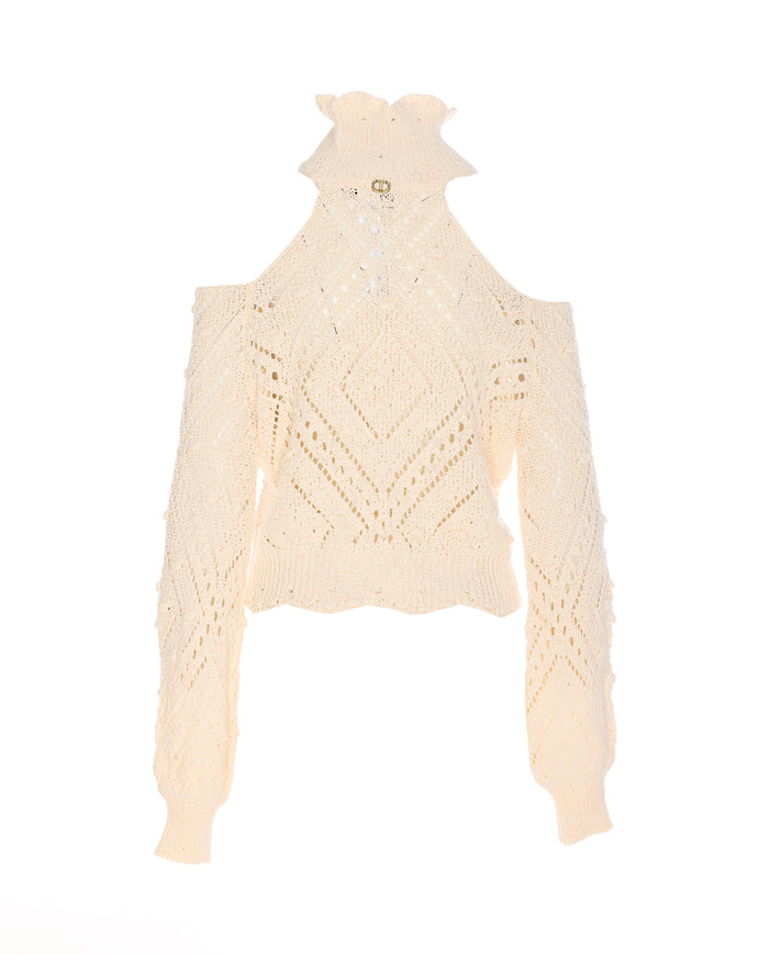 Twin-Set Sweaters White Cotton