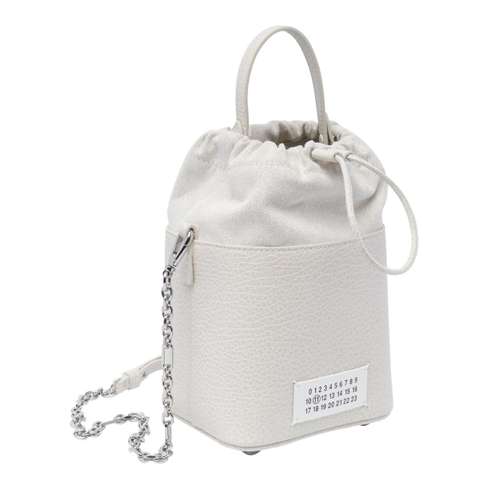 Maison Margiela Bags White Fabric Calf Leather
