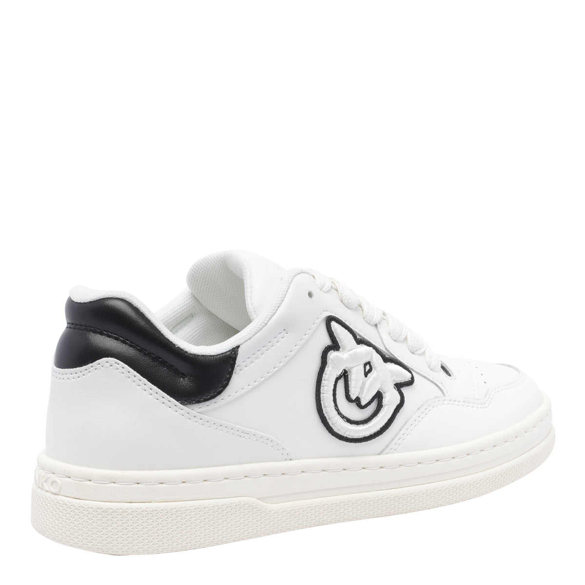 Pinko Sneakers White Calf Leather/rubber Sole
