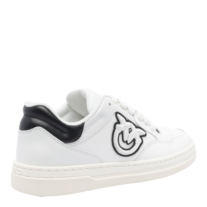 Pinko Sneakers White Calf Leather/rubber Sole